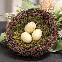 Vine & Moss Bird Nest w Cream Eggs 55 - The Fox Decor