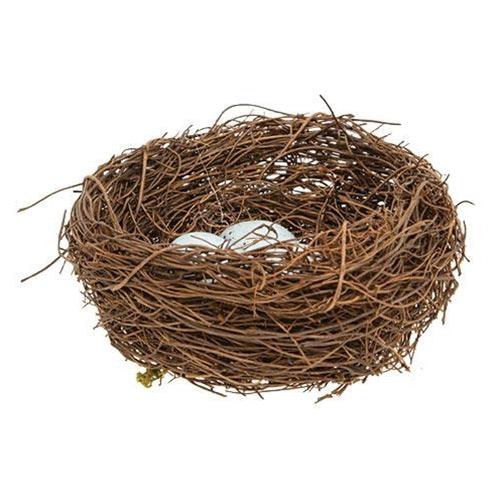 Vine Robin's Nest w Blue Eggs - The Fox Decor