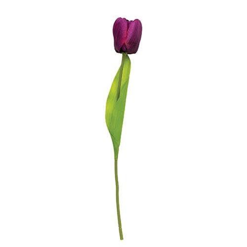 Purple Tulip Stem 155 - The Fox Decor
