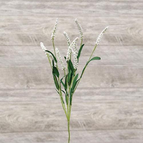 Icker Flower & Leaves Spray White - The Fox Decor