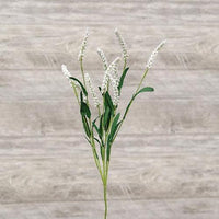 Icker Flower & Leaves Spray White - The Fox Decor