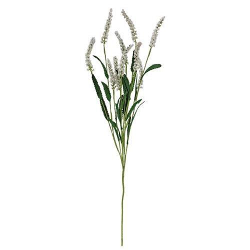 Icker Flower & Leaves Spray White - The Fox Decor