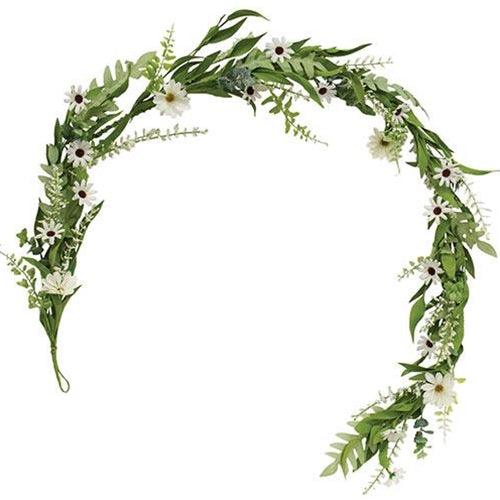 Cape Daisy Astilbe & Herb Garland - The Fox Decor