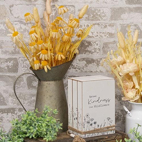 Wispy Late Summer Daisy & Dried Grass Spray - The Fox Decor