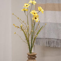 Wild Spring Geranium & Grass Spray Yellow - The Fox Decor