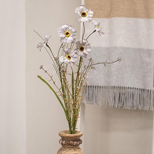 Wild Spring Geranium & Grass Spray Periwinkle - The Fox Decor