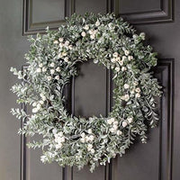 Thumbnail for Snow Berries & Icy Boxwood Wreath 22 - The Fox Decor