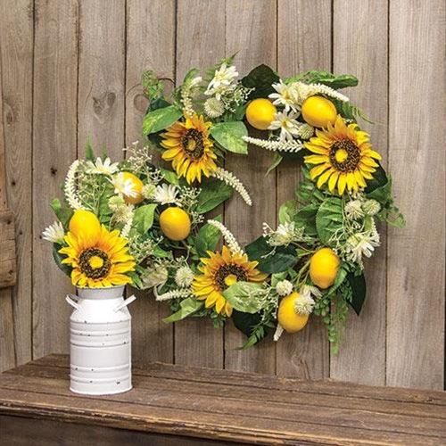 Lemon Sunflower & Daisy Spray 18 - The Fox Decor