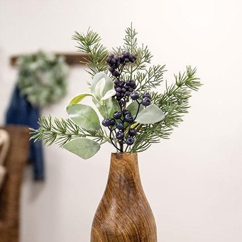 Royal Blue Berries Cedar & Lamb's Ear Pick 15 - The Fox Decor