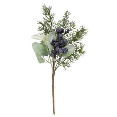 Royal Blue Berries Cedar & Lamb's Ear Pick 15 - The Fox Decor