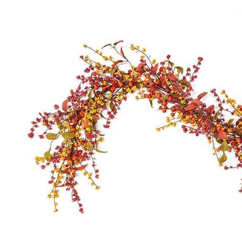 Bountiful Berries & Leaves Garland 5ft - The Fox Decor