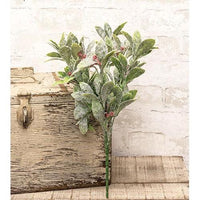 Flocked Sparkle Mistletoe Bush - The Fox Decor