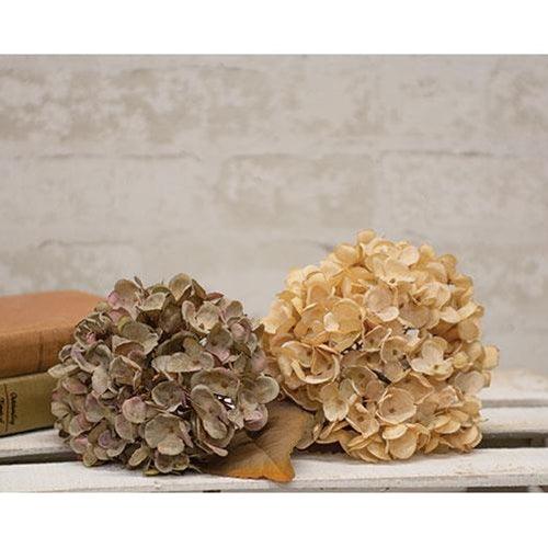 Antique Ivory Autumn Hydrangea Pick - The Fox Decor