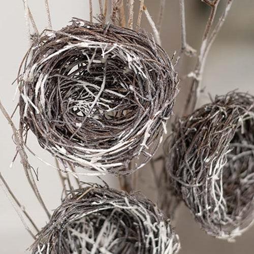 Snow Fallen Branch w Birdnest 34 - The Fox Decor