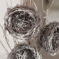 Snow Fallen Branch w Birdnest 34 - The Fox Decor