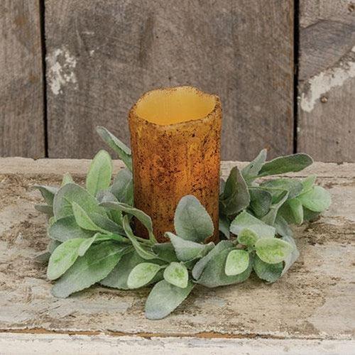 Lamb's Ear Candle Ring - The Fox Decor