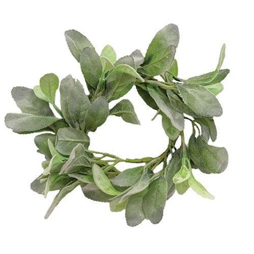 Lamb's Ear Candle Ring - The Fox Decor