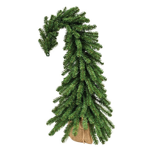 Bendable Alpine Tree w/Burlap Base, 3feet Christmas Whoville Grinch Tree