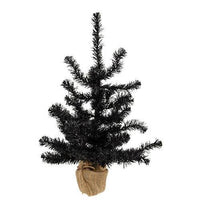 Black Tree w Burlap Base 2ft - The Fox Decor