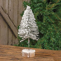 Flocked Bottle Brush Tree Small - The Fox Decor