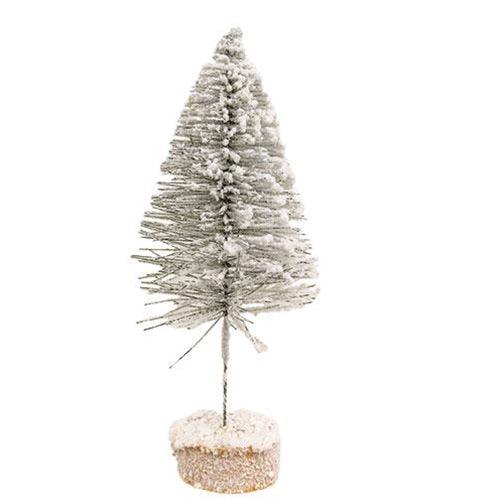 Flocked Bottle Brush Tree Small - The Fox Decor