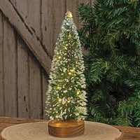 Bottle Brush Tree w LED Light - The Fox Decor