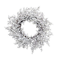 Snowball Glittered Wreath 20 - The Fox Decor