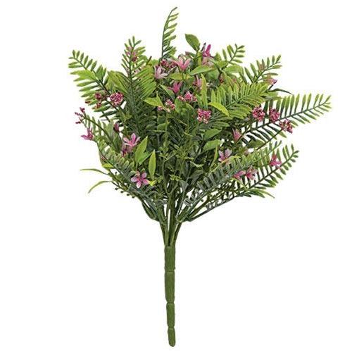Pink Fernshot Blooms Bush - The Fox Decor