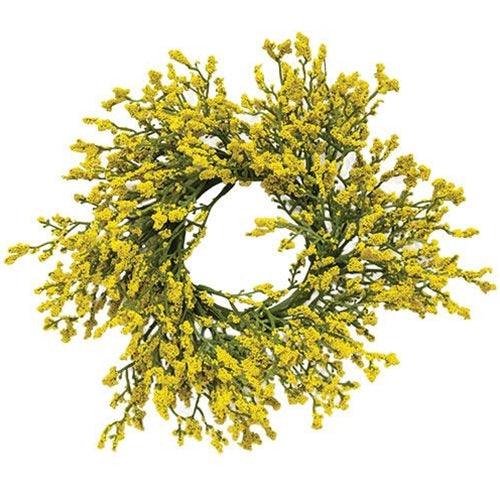 Array Astilbe Candle Ring 3 10 Yellow - The Fox Decor