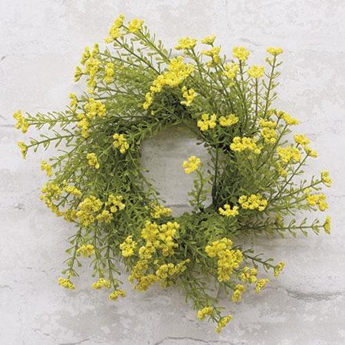 Astilbe Candle Ring 3 Yellow - The Fox Decor
