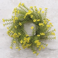 Astilbe Candle Ring 3 Yellow - The Fox Decor