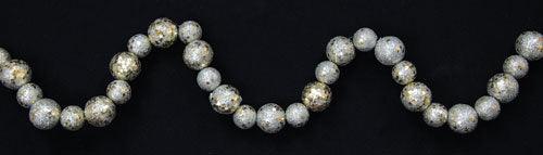 Platinum Glitter Ball Garland - The Fox Decor