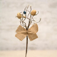 Egg Pip & Burlap Pick - The Fox Decor