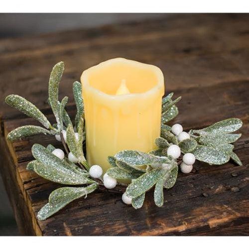 Frosted Mistletoe Ring 4 - The Fox Decor