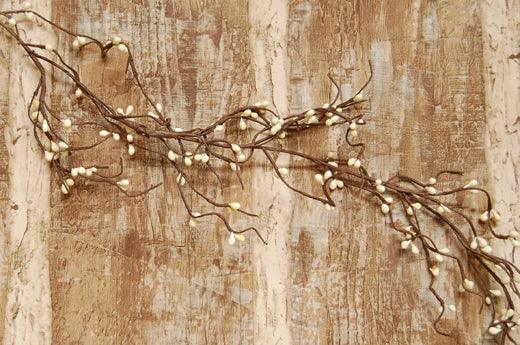 Ivory Wispy Pip Garland 5' - The Fox Decor