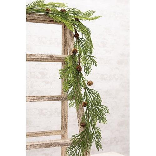 Mossy Cedar Pine Garland 4ft - The Fox Decor