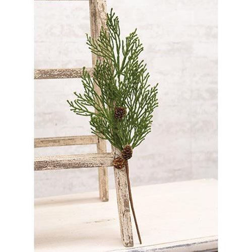 Mossy Cedar Pine Spray 19 - The Fox Decor