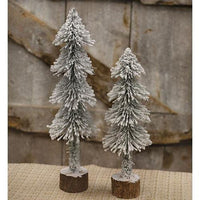 Heavy Snowy Pencil Tree 16 - The Fox Decor