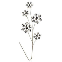 Black & White Plaid Snowflake Spray 27 - The Fox Decor