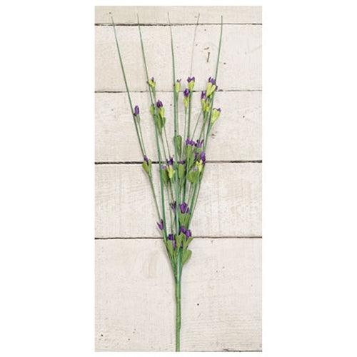 Wild Blossoms Pick - Purple - 16 - The Fox Decor