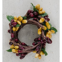 Mini Pip Berry Ring Burgundy and Old Gold 1 - The Fox Decor