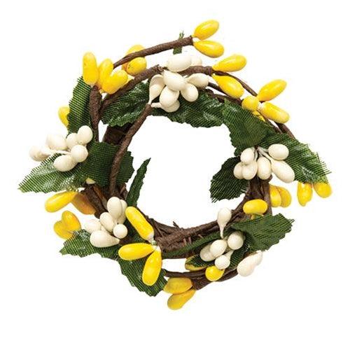 Mini Pip Berry Ring Yellow & Cream 1 - The Fox Decor