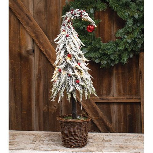 Large Curly Christmas Tree w LED Lights - The Fox Decor