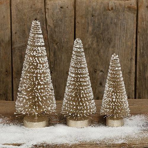 Champaign White Glitter Tree 12 - The Fox Decor