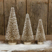 Champaign White Glitter Tree 12 - The Fox Decor