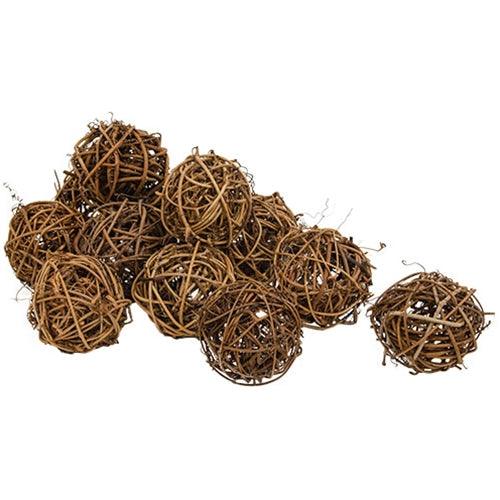 12 Set Twiggy Rattan Balls 2 - The Fox Decor