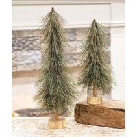 Sparkle Bottle Brush Pine Tree on Base 15 - The Fox Decor