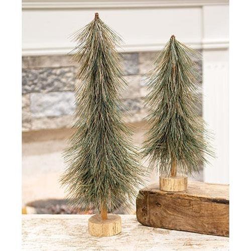 Sparkle Bottle Brush Tree on Base 21 - The Fox Decor