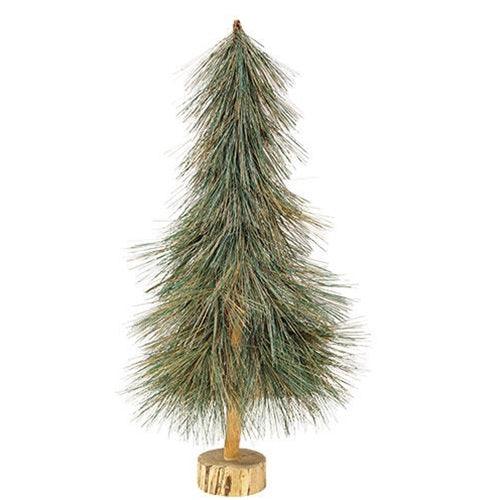 Sparkle Bottle Brush Tree on Base 21 - The Fox Decor