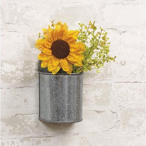 Stiffened Burlap Sunflower Pick - The Fox Decor